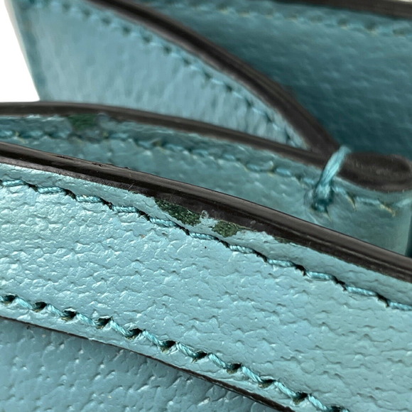 Gucci Diana Tote Shoulder Bag GG Marmont Leather Blue - Picture 7 of 10